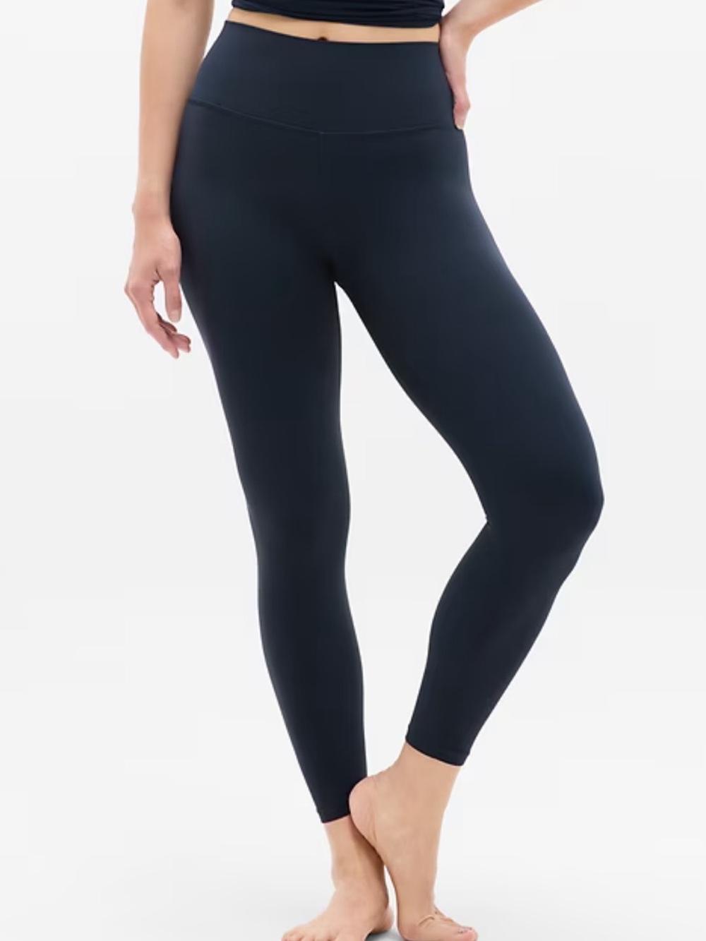 Athleta Transcend High Rise 7/8 Navy Leggings Size Small